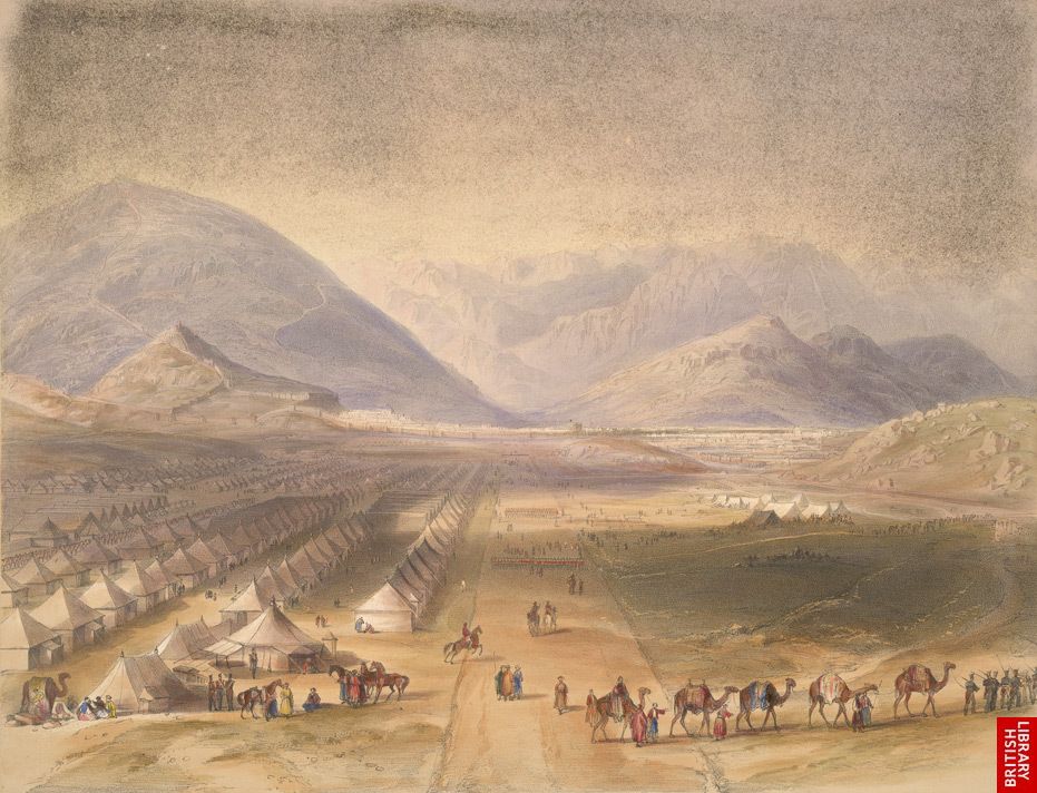 Войска компании около Кабула, 1842 год
