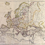 Карта Европы во 2-ой половине X  столетия, Россия c 962 по 1054 год  по Шпрунеру, Бредшнейдеру, Крузе, Павлищеву и Замысловскому