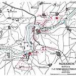 Расположение войск генерал-лейтенанта Гершельмана и полковника Кузнецова 19 февраля 1905 года