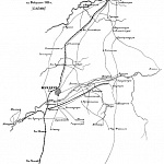 Мукденская сеть грунтовых дорог к февралю 1905 года
