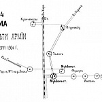 Телеграфная сеть армии к 1 сентября 1904 года