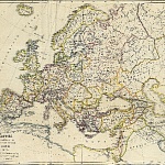 Карта Европы в конце XI столетия (крестовые походы). Россия в 1054 году по Шпрунеру, Брейдшнейдеру, Крузе, Павлищеву и Замысловскому