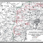 Расположение отрядов генералов фон-дер-Лауница, Гернгросса, Топорнина и Церпицкого 23 февраля 1905 года