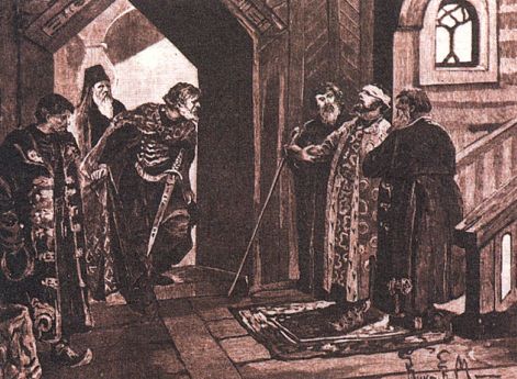 1446 год. 12 февраля войско Дмитрия Шемяки захватывает Москву. Князь Василий II был схвачен и 16 февраля ослеплен.