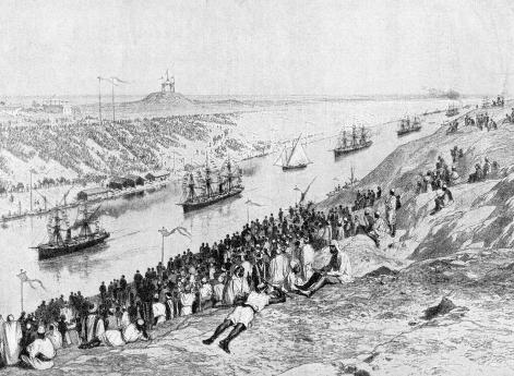 Торжественное открытие Суэцкого канала.