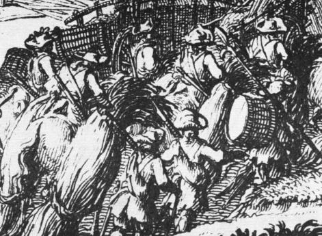 Шведская пехота в 1655 г. Рисунок Э. Дальберга