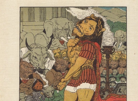 Иллюстрация к басне «Мор зверей» в книге