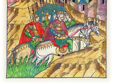Великий князь Изяслав Мстиславич, услышав о нападении князя Владимирка Галицкого на его сына, идет на князя Юрия Долгорукого к Городку вместе с князьями Изяславом Давыдовичем Черниговским, Святославом Всесолодовичем и берендеями.