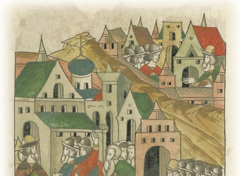 Псковские посадники и купцы приезжают к великому князю Василию Ивановичу в Новгород с жалобами на его наместника, князя  Ивана Михайловича Оболенского Репню.