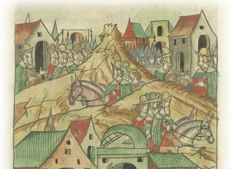 Великий князь Иван Васильевич посылает Бориса Слепца к Вятке, веля вятчанам идти ратью на Двинскую землю, а также посылает в Устюг к Василию Федоровичу Образцу, чтобы и он с устюжанами шел ратью на Двину и новгородские волости, дождавшись вятчан с вологжа