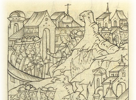 Великий князь Иван Васильевич отпускает валашских послов к их воеводе со своим человеком Семеном Батюшковым и жалованием, повелев Семену дожидаться в Вязьме Якова.