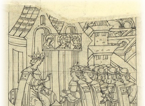 Царь Иван Васильевич призывает своего брата князя Юрия Васильевича, князя Владимира Андреевича, своих бояр и воевод и советуется с ними о походе на Казань. Царь велит людям собираться в городах для похода на Казань.