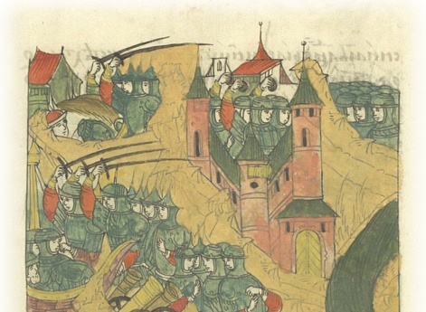 Воеводы царя Ивана Васильевича, князья Андрей и Захарий, приходят на войско Шведского короля, бьют людей в загонах и захватывают один корабль.